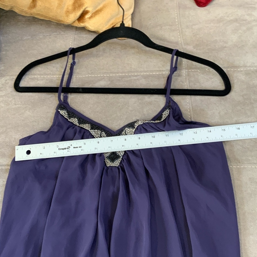 Express Purple Mini Dress with Black Accents - Picture 5 of 9